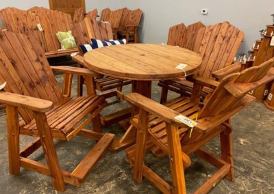 Cedar Table and Chairs